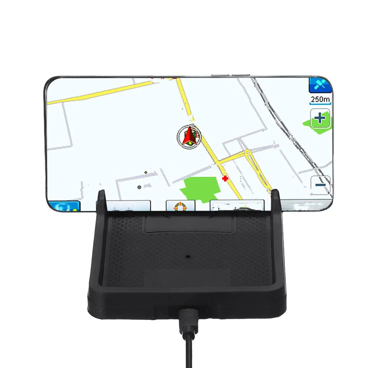 Audew Universal Car Wireless Fast Charger 10W Silica Gel Anti Slip Smart Navigation Bracket Phone Holder Car Charging pad