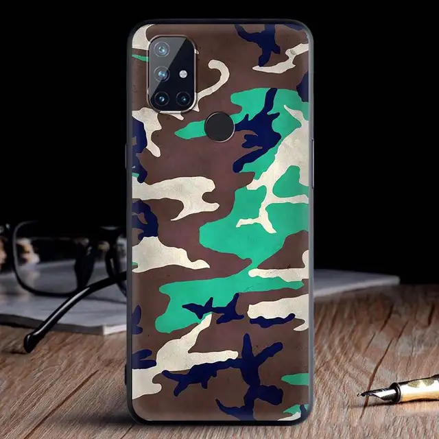 For OnePlus 8 Nord 7Pro Case For One Plus Z N10 5G 8T 7 Pro n100 7T 6T Full Protection Soft Phone Cover Camouflage Pattern Army B08