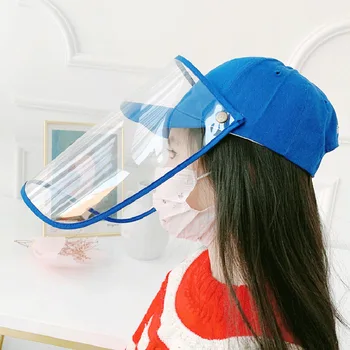 

Kids Spring Baseball Cap Hat Cap Anti Fog Dust Hat with Protection Cover for Girls Boys LXY9
