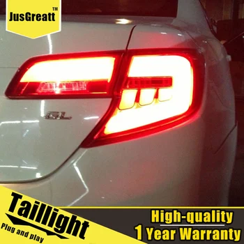 

2pcs Car Styling for Toyato camry 2012-2014 tail lights assembly All LED Rear Lamp+ dynamic turn signal +reverse light