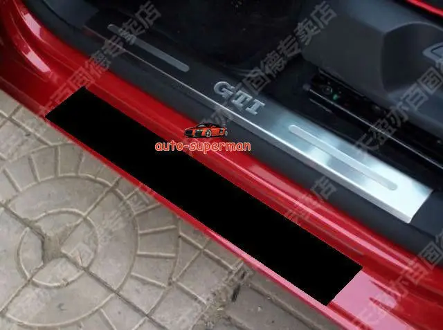 Накладка защита дверных порогов ДЛЯ VW GOLF 6 MK6 GTi 2009 2010 2011 2012 2013 5DR|Хромирование| |