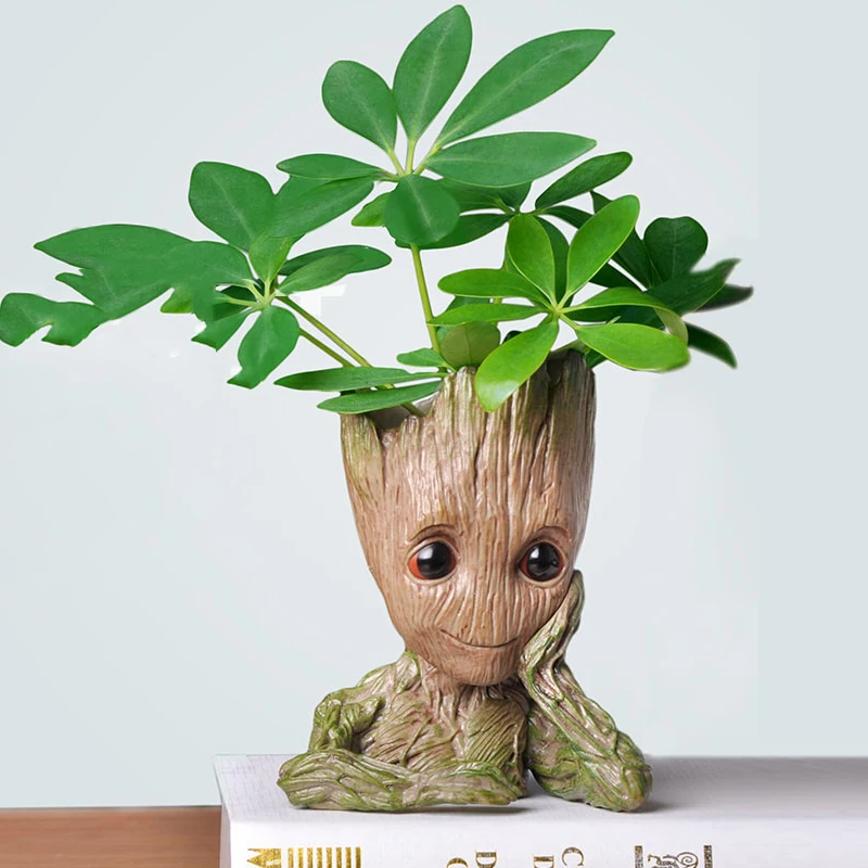 Wholesale Tree Man Baby Groot Flower Pot Home Decoration Ornaments Succulent Planter Flowerpots Groot Pen Case Kids Toys Crafts Figurines Miniatures Aliexpress