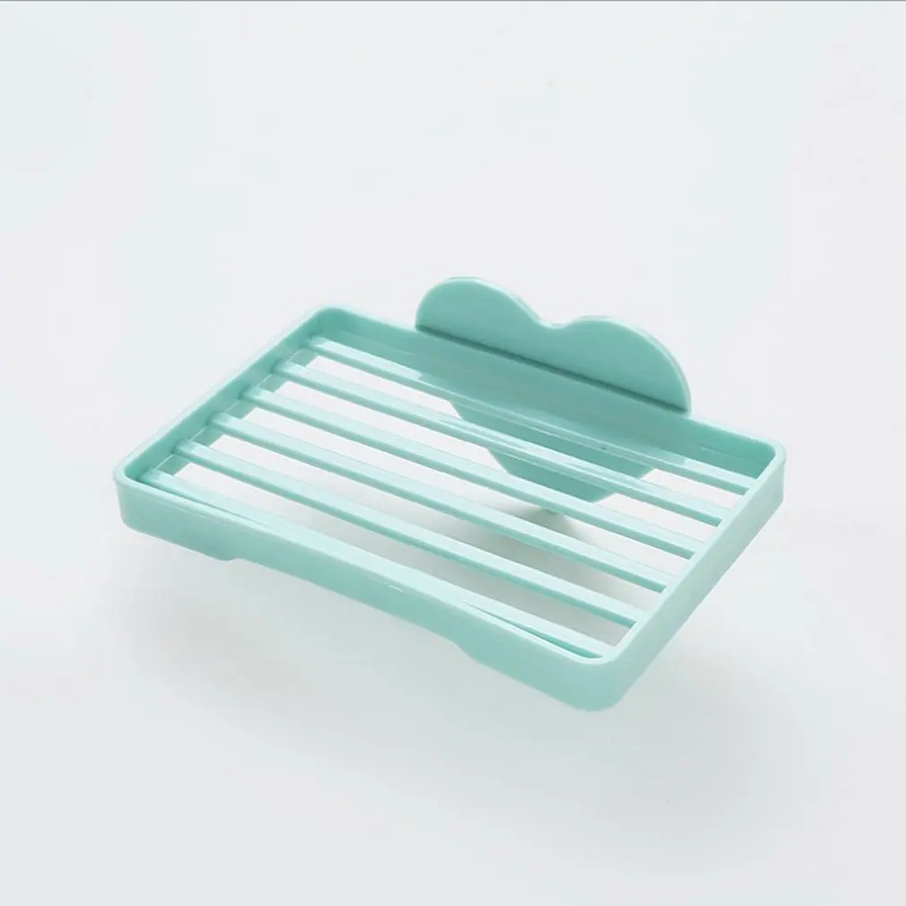 

Creative Double Layer Soap Dish Holder Portable Leaf Shape Soap Holder Tray with Drain Plastic Soap Box Holder for Bathroom