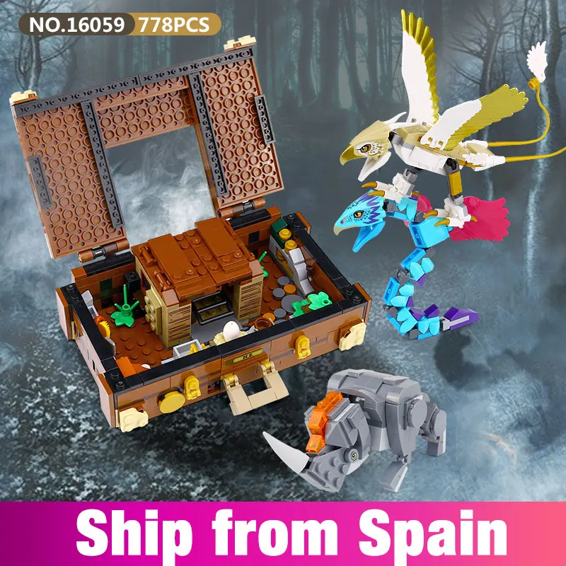 

Fantastic Beasts Newt's Case of Magical Creatures Building Blocks Toys Compatible With Lego 75952 Harri Potter Movie