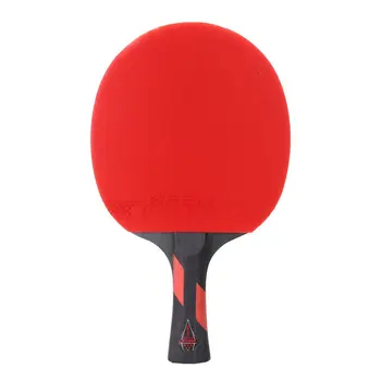 

REIZ 5 Stars Table Tennis Racket Short Or Long Handle Shake-hand Ping Pong Paddle Match Training Racket With Case