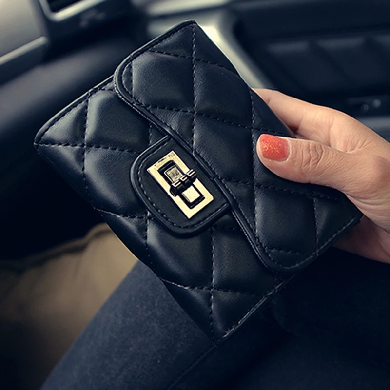 Hot Coin Purse Short 3 Folding Small Wallet Women Credit Card Holder Case Lady Leather Money Bag Cute |