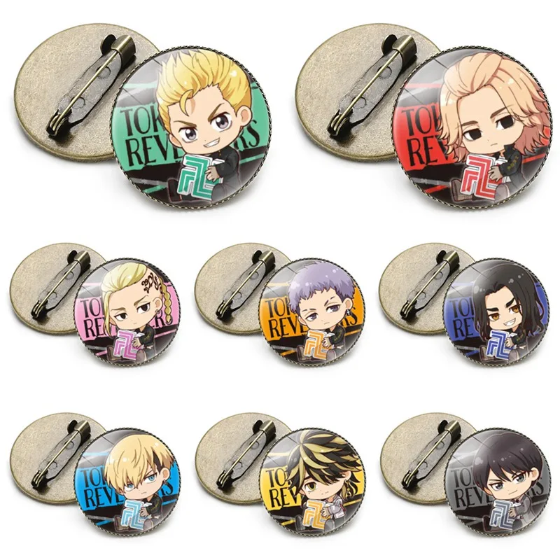 Anime Tokyo Revengers Brooch Cartton Metal Badge Pin For Clothes Backpack Decor Accessories Buttons Props Fans Collection Gifts