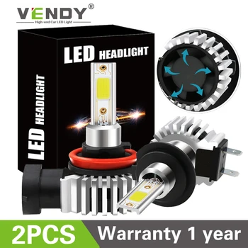 

2pcs LED Headlight Bulb H11 H8 H9 9006 HB4 9005 HB3 H4 9003 H7 H1 H3 Auto Fog Lights Lamp Headlamp For The Car 6500K 12000LM 60W