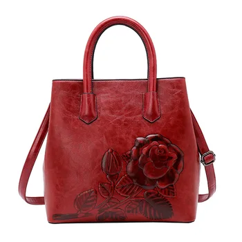 

2020 Vintage Famous Brands Floral Crossbody Bags for Women PU Leather Large Capacity Tote Bag Ladies Casual Shoulder Bags Sac