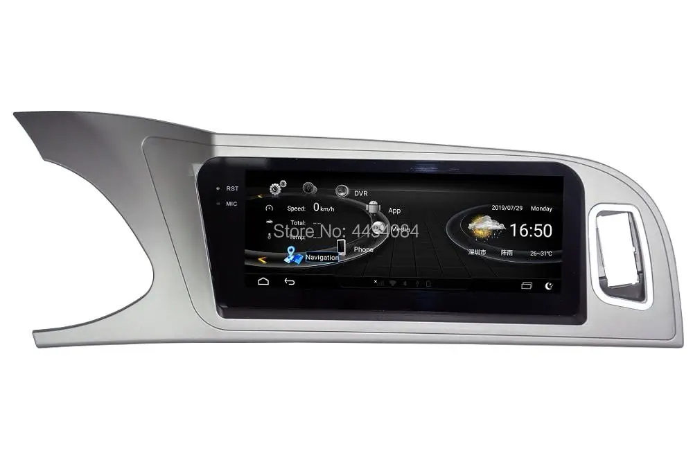 Ouchuangbo автомобильный Радио gps стерео аудио плеер для A4 A5 2009- Поддержка 8 ядер 4+ 64 1080P android 9,0 OS карта
