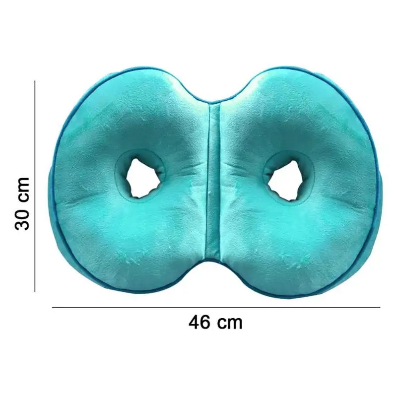 Многофункциональная двойная комфортная Подушка с эффектом памяти, подъемник сидения на бедрах, подушки с двойным круглым вырезом