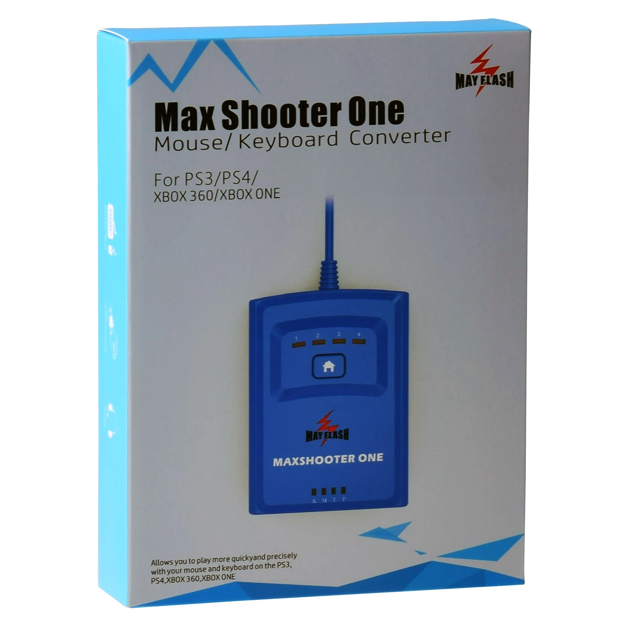 Adapter Converter One-Mouse-Keyboard Max Shooter Mayflash Ps4/xbox for Without Delay