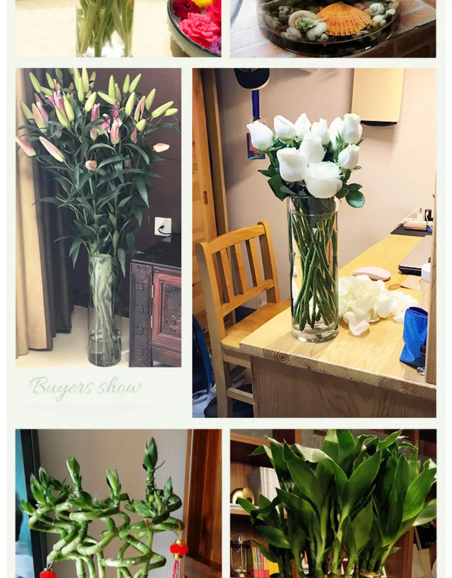 Большая прозрачная стеклянная ваза, расположенная в гостиной с цветами, вазы для цветов, ваза для цветов, Цветочная ваза, трубка для цветов