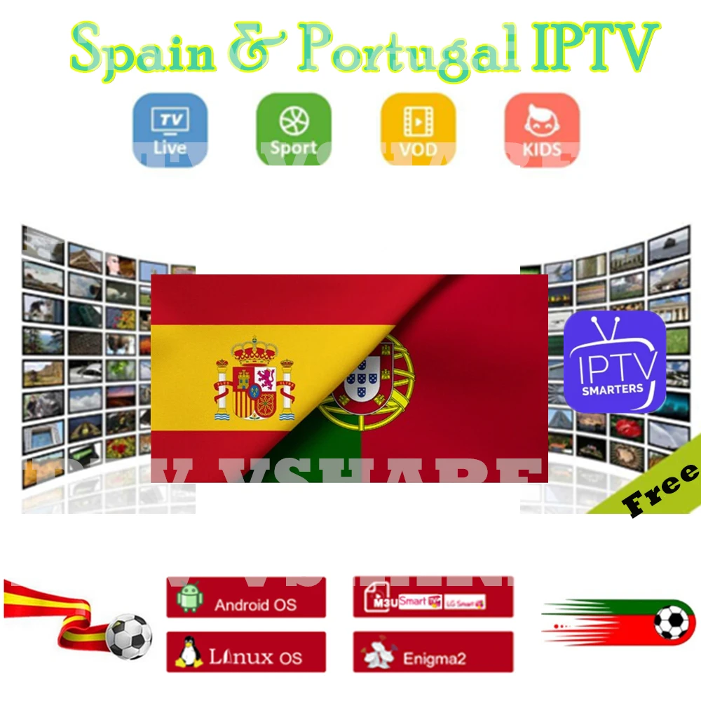 

Stable Spain IPTV Subscription 6/12Month Abonnement IPTV Portugal IPTV Subscription M3U Free TV for Android VLC Smart TV Enigma2