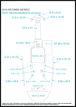 

2018 Moomba Mondo Swim Step & Cockpit Pad Boat EVA Teak Decking 1/4" 6mm