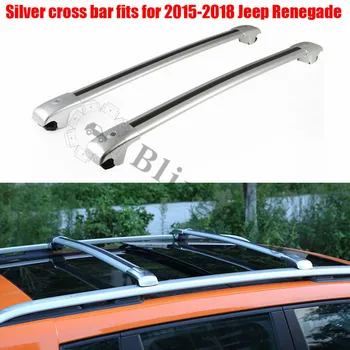 

2Pcs aluminium front rear Aluminium cross crossbar rack rail bar fits for J eep Renegade 2015 16 17 2018