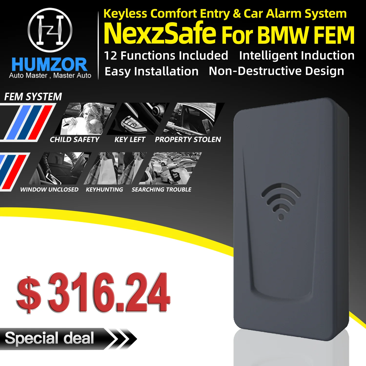 Автосигнализация без ключа для системы BMW F20/F21 F22/F23/F87 F32/F33/F36/F82/F83
