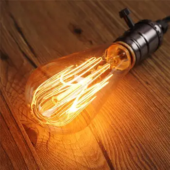 

3PCS/Set E27 40W ST64 A19 Edison Vintage Incandescent Light Bulb Nostalgia Filament Lamp AC220V Home Indoor Lighting Bulbs
