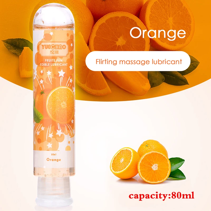 80ml Sale Fruit Flavor Sex Lubricant Orgasm Body Massage Oil Lube Ana