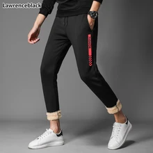 Новинка, модные повседневные мужские штаны, овечья шерсть, кашемир, Мужские штаны, дешевые джоггеры, спортивные штаны, зимние мужские штаны, плотные теплые спортивные штаны