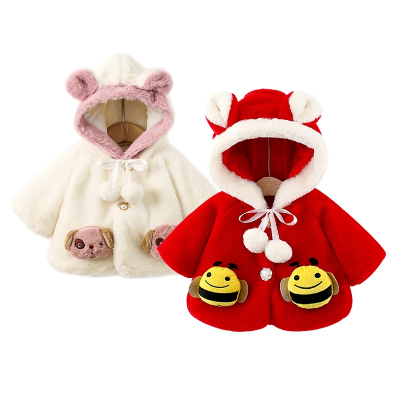 3 6 9 12 18 24 Months Newborn Baby Jacket Warm Plush Autumn Winter