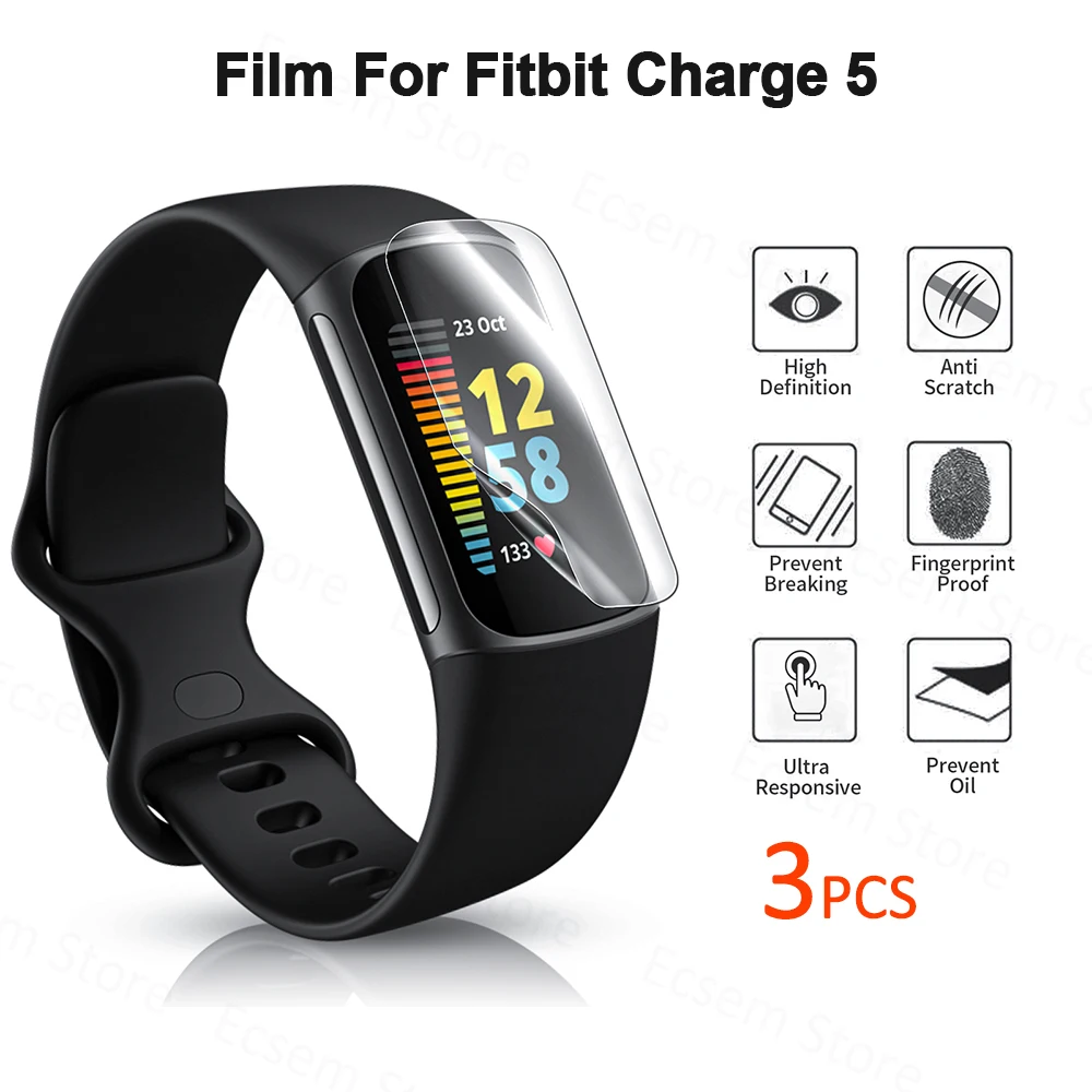 Pretentieloos been Spuug uit 3Pc Beschermende Film Voor Fitbit Lading 5 Zachte Ultra Clear Screen  Protector Film Voor Fitbit Lading 5 Slimme Band armband|Smart accessoires|  - AliExpress