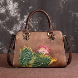Высококачественная Сумочка с тиснением сумка с цветочным узором через плечо женские сумки через плечо винтажные роскошные женские сумки