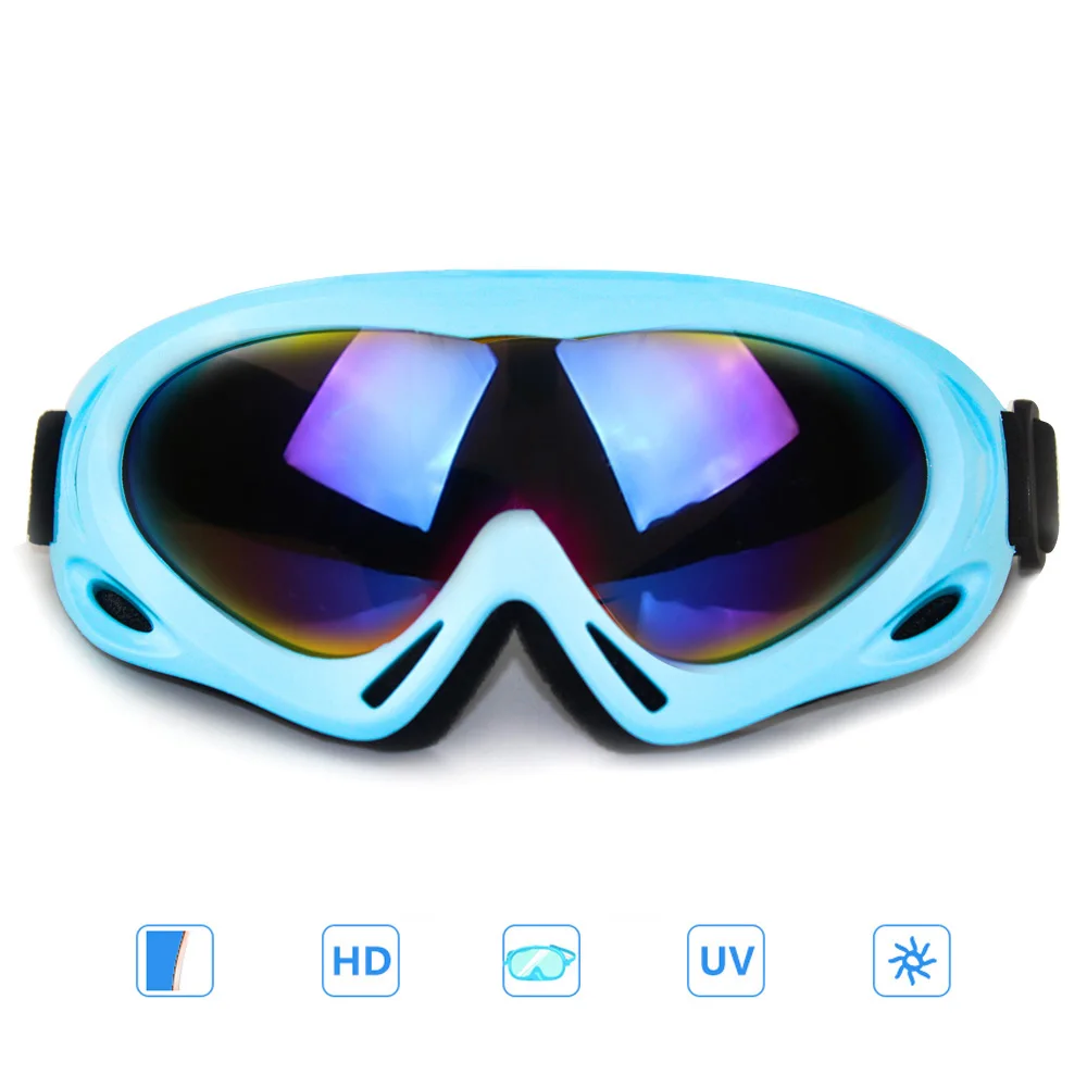 Уличные спортивные очки для мотокросса, защитные очки, очки для защиты глаз, мотоциклетные очки для мотокросса, лыж, снегоход, сноуборд - Цвет: Blue Frame