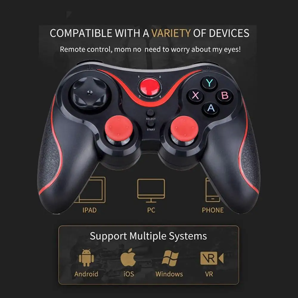 

Gamepad Wireless Controller S3 Bluetooth Gamepad For GBA For PSP For iOS Android Phone Smartphone For Xbox One Console For PC