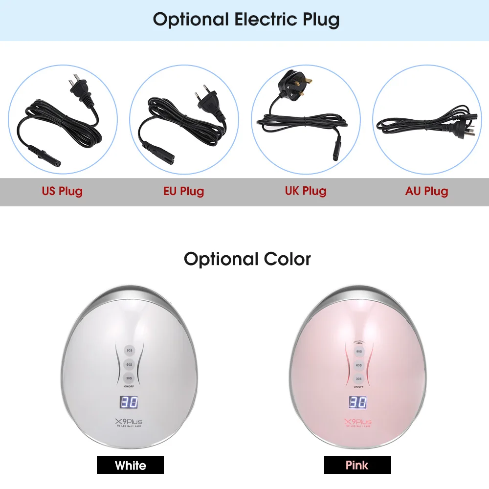 

48W Gel Nail Lamp UV Lamp Professional UV LED Dryer Curing Lamps FingernailToenail Manicure Machine Polish Light Nail Art Tool