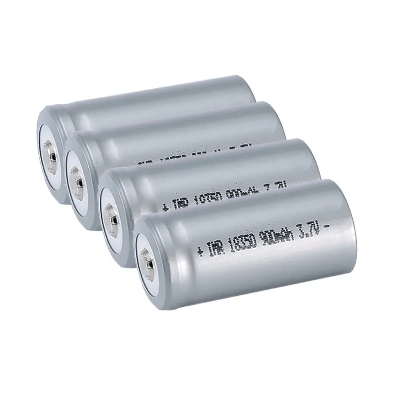 

GTF 4pcs ICR 18350 Battery 3.7V 900mAh Rechargeable Lithium Battery for Lamps Electronic Cigarette Smoking Power Battery