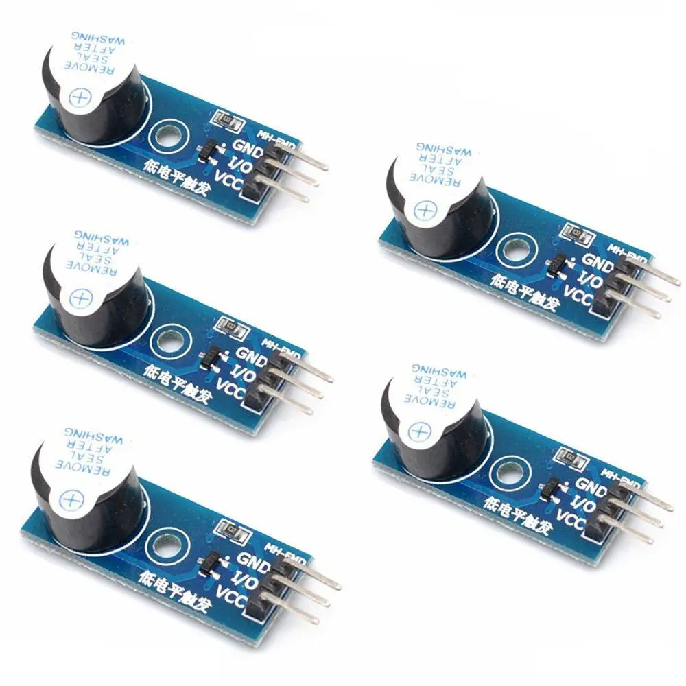 5 шт. DC 3 3-5 в пассивный низкий уровень триггера зуммер звуковой модуль для Arduino |