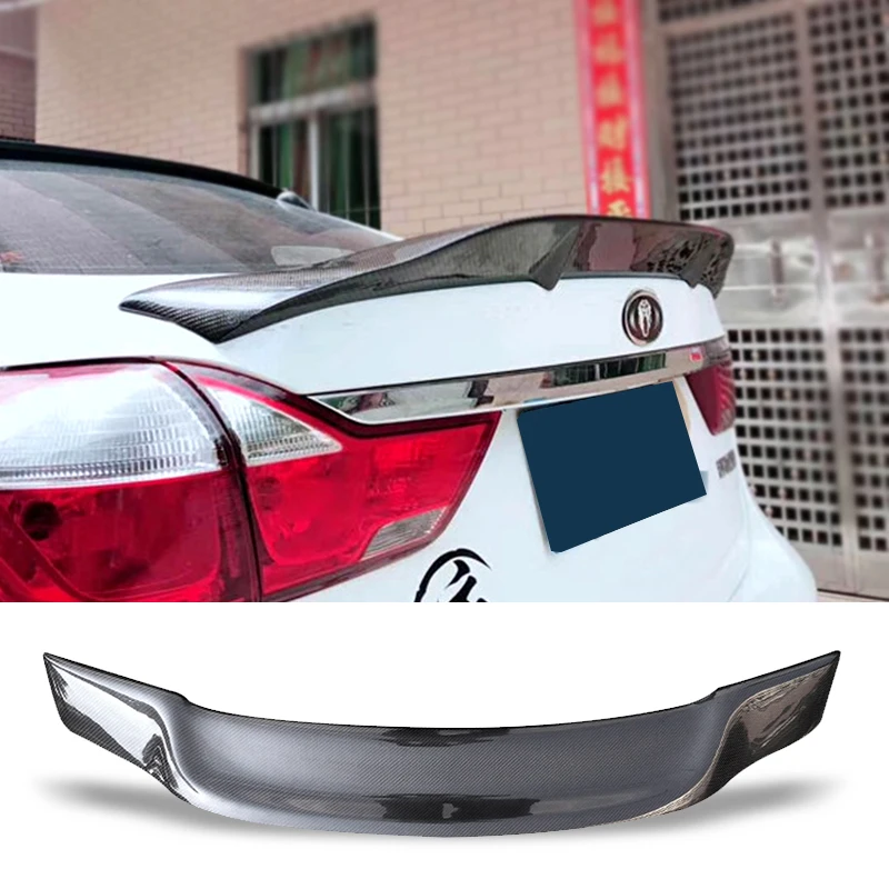 

Car Trunk Spoiler Carbon Fiber FRP Auto Rear Trunk Wing Accessories R Style Spoiler For Kia Cerato K3 2016-2017