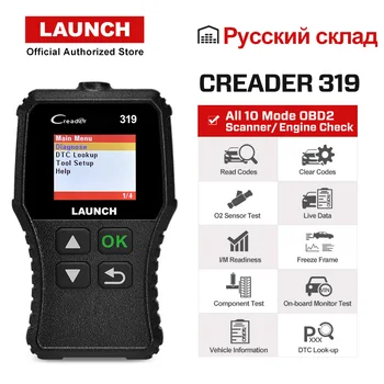 

Launch CReader 319 OBD2 Scanner Auto Fault Code Reader Car OBDII Automotive OBD 2 Scaner Code Read PK CReader 3001 CR3001 AD310