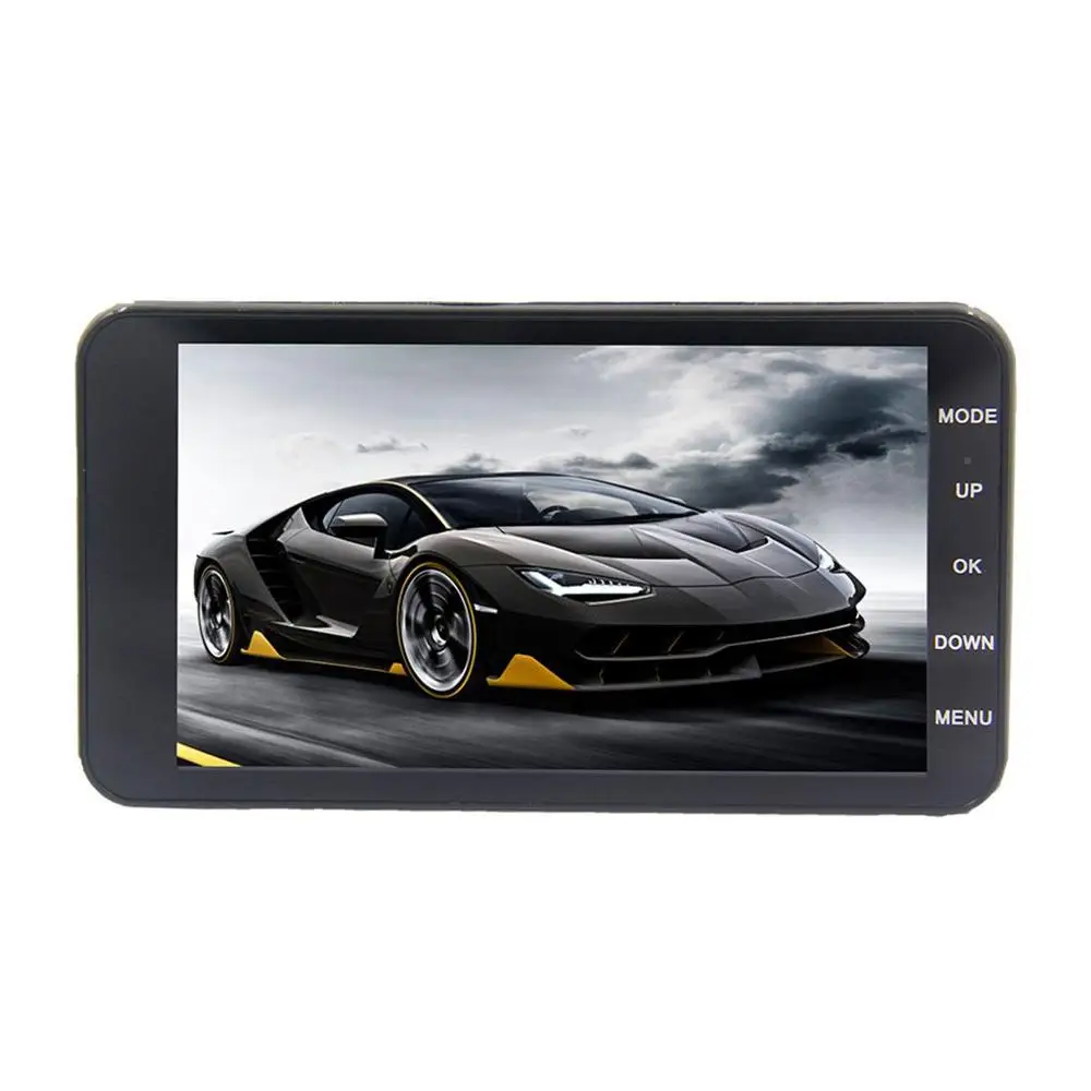 4 дюймов Ips Hd 1080P вождение автомобиля Регистраторы передние и задние двойные линзы Поддержка реверсирования видео наблюдение за парковкой