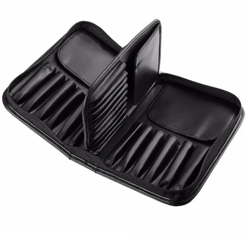

Large-Capacity Makeup Brush Zipper Bag PU Leather Multifunction Easy to Carry Durable Beauty Products Makeup Brush Storage Tools
