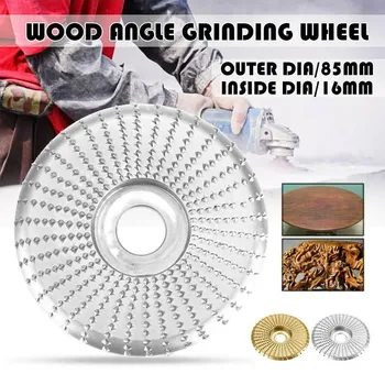 

Spot 85x16mm Chromed Wood Grinding Wheel Rotary Disc Sanding Wood Carving Tool Disc Hogard