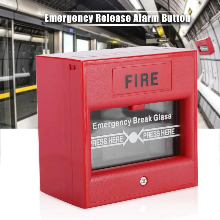 

panic button Emergency Exit Fire Alarm Button Release Security Glass Break Alarm Switch sos button NEW 2019