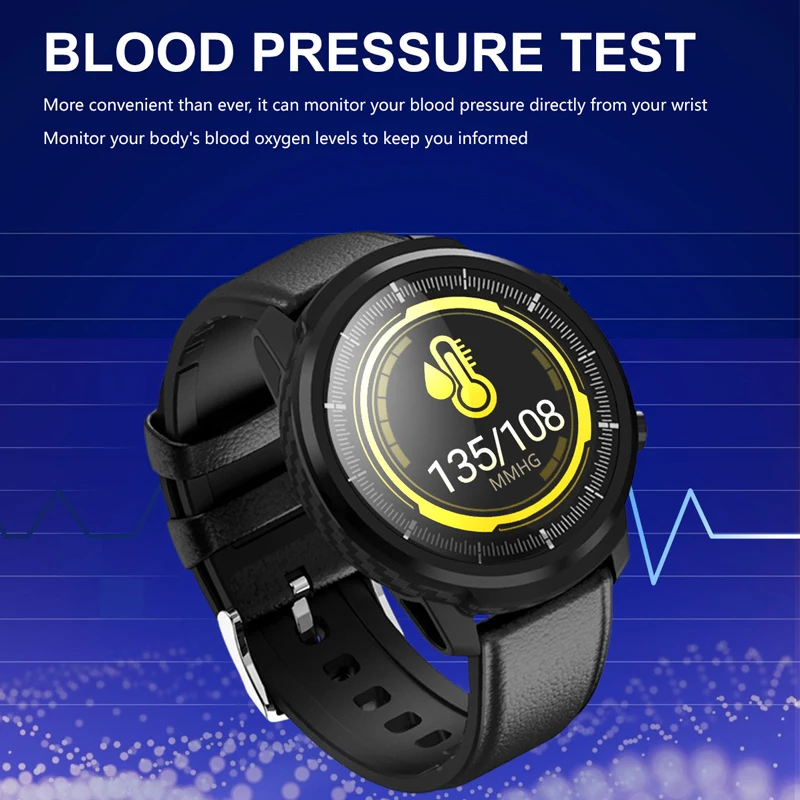 ESEED Smart watch men L5 plus L3 IP68 waterproof full touch screen long  standby smartwatch Heart Rate Leather band watch - AliExpress Consumer  Electronics