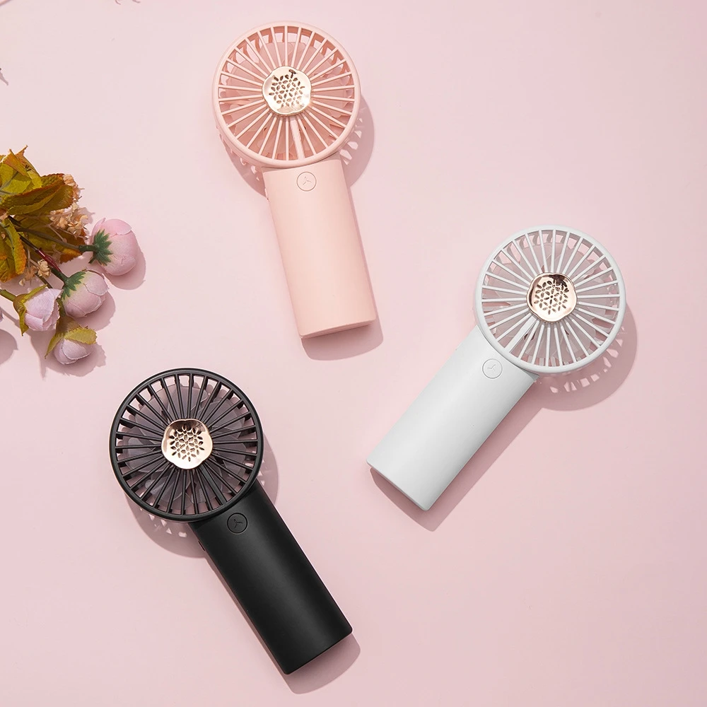 

New Mini Handheld USB charging handheld mini aromatherapy small fan portable outdoor double leaf small fan Electric Cooling Fan