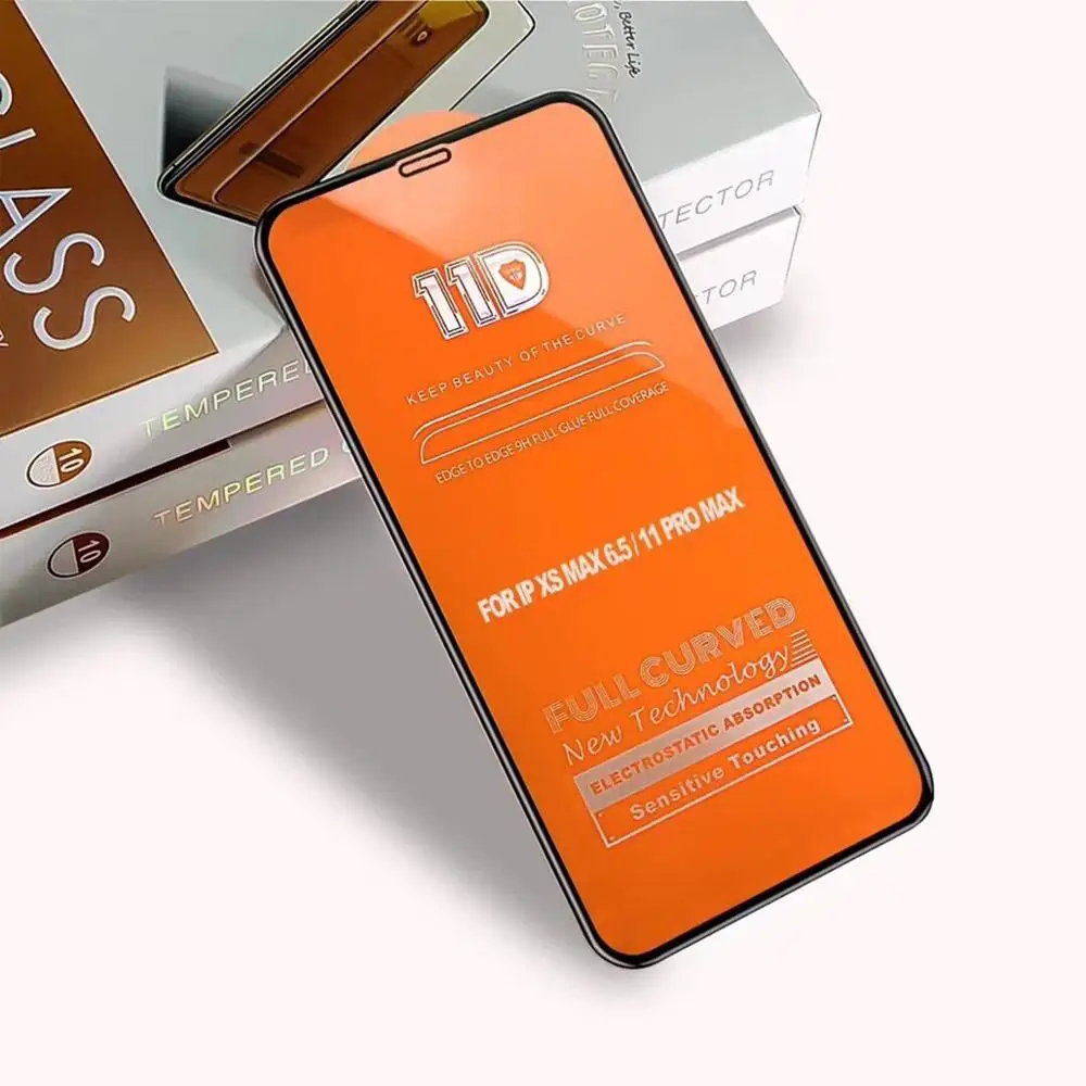 Новый 9H 11D большой изогнутый полный Клей закаленное стекло для iPhone 11 Pro Max XR X XS 8 7 6s 6