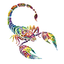 Цифровые наклейки Красочные Скорпион Parches теплопередача виниловые наклейки моющиеся железные нашивки на заказ легко использовать Parches