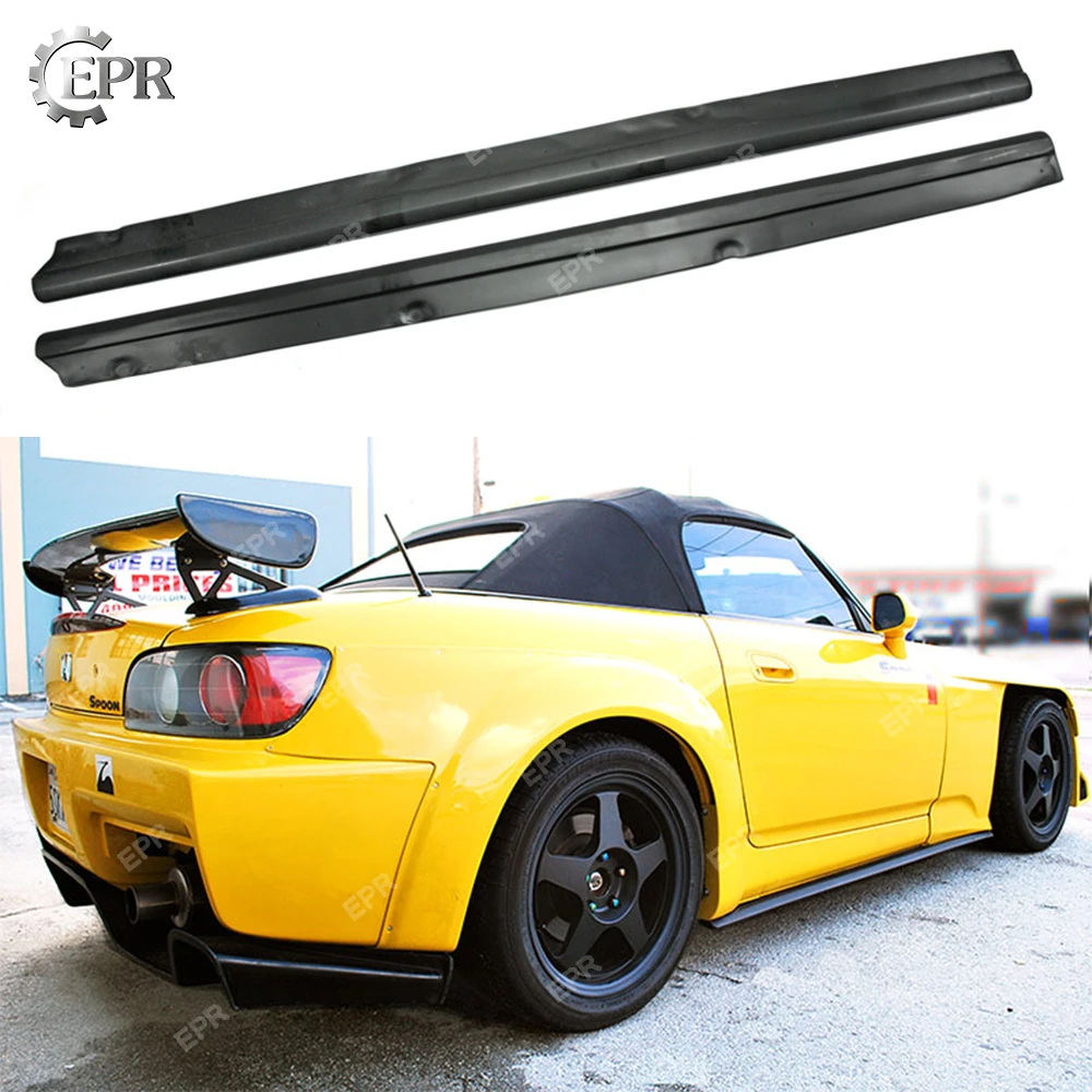 

For S2000 FRP Fiber Glass Side Skirt Add On (Length 168cm) For Honda Fiberglass Side Skirt Trim Body Kit