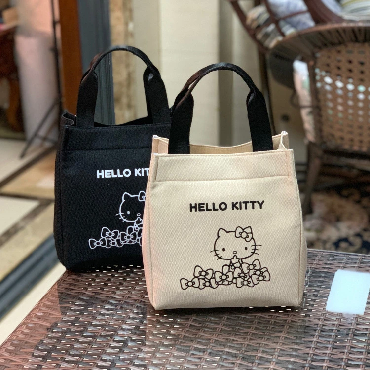 Bolso de mano francés para hombre y mujer, bolsa de cosméticos con dibujos animados de Sanrio hello kitty, fiambrera, almacenamiento, bolsa de mamá|Bebé Niños Bolsas| - AliExpress