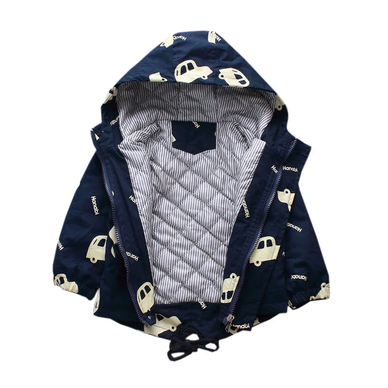

Kids Coat Winter Childrenswear Korean- Style Autumn and Winter New Style Hooded Fashion Casual 1-6-Year-Old Kids Jackets
