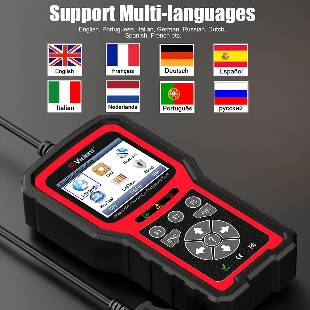 Диагностический инструмент VIDENT iMax4304 для GM/Buick OBD2 поддержка SAS DPF EPB тестирование