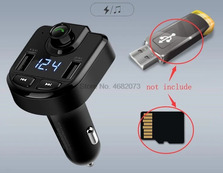 Через DHL или Fedex 20 шт fm передатчик беспроводной Bluetooth MP3 плеер Поддержка TF USB диск