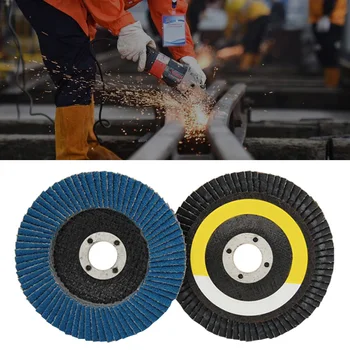 

10PCS 60/80 Grit Grinder Grinding Wheel 100/115/125mm Blades Flap Angle Discs ALI88