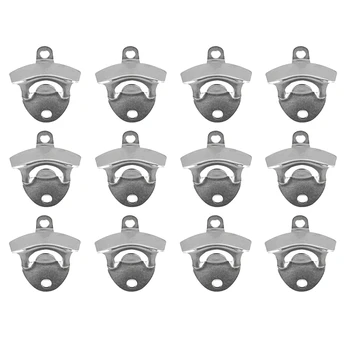

12 Pack Bottle Opener Wall Mounted Rustic Beer Opener Set Vintage Look with Mounting Screws for Kitchen Cafe Bars