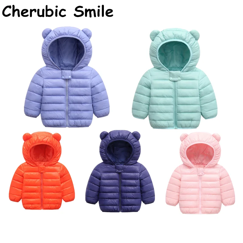 Детское пальто зимняя куртка для маленьких мальчиков и девочек, теплая верхняя одежда с капюшоном, пальто для маленьких детей, одежда для новорожденных
